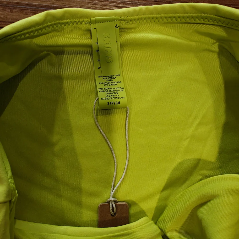 SKIMS Neon Lime High-Cut Bikini Bottom